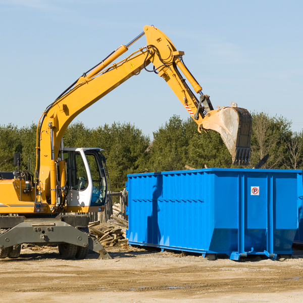 what size residential dumpster rentals are available in North Hollywood CA